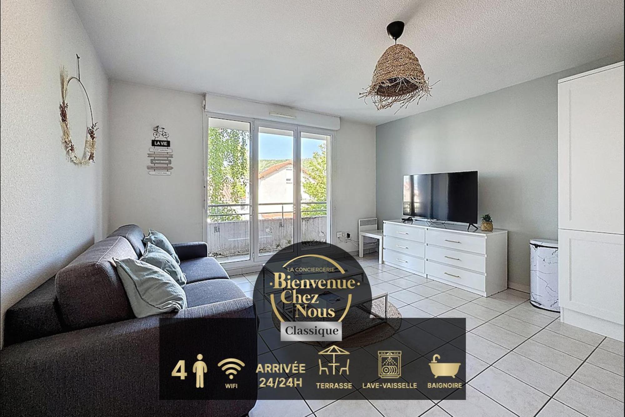 Апартаменты Sejour Cosy - Lit 180X200 - Wifi - Parking Клермон-Ферран Экстерьер фото